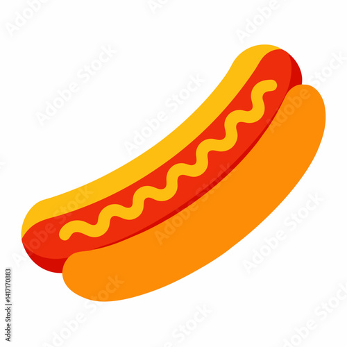 hot dog vector illustration