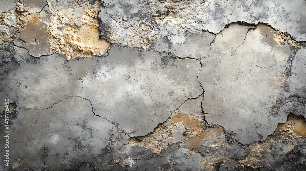 Textured Aged Wall with Peeling Paint and Cracks Textured Aged Wall with Peeling Paint and Cracks