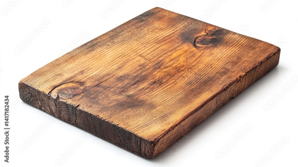 Rustic brown wooden cutting board isolated on white background. Rustic brown wooden cutting board isolated on white background.