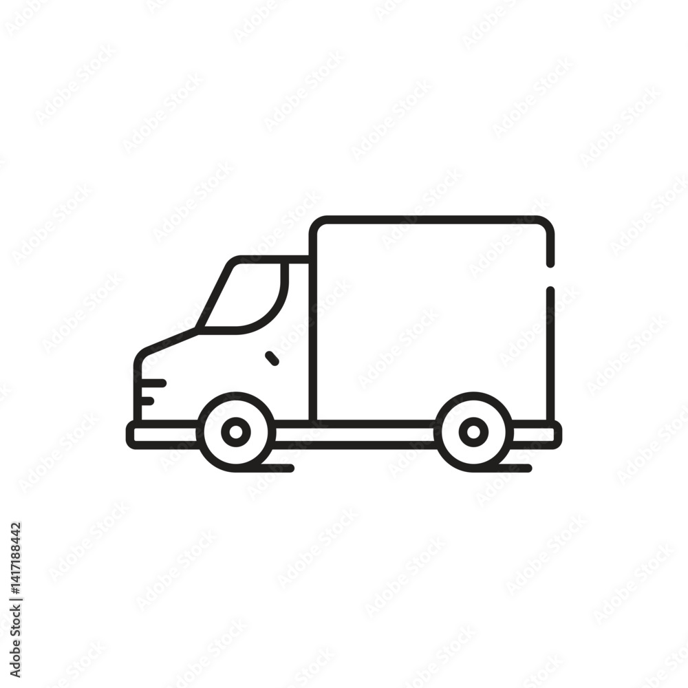 Delivery Van Vector icon Delivery Van Vector icon