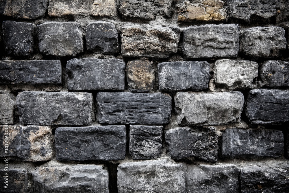 Obraz premium Rough stone wall texture