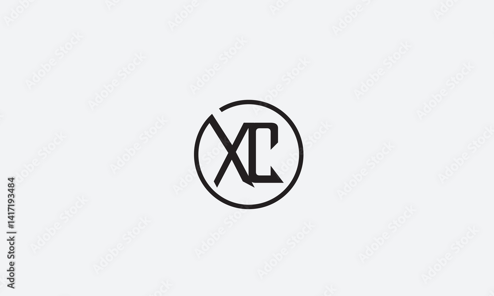XC, CX , X , C, Abstract Letters Logo Monogram XC, CX , X , C, Abstract Letters Logo Monogram