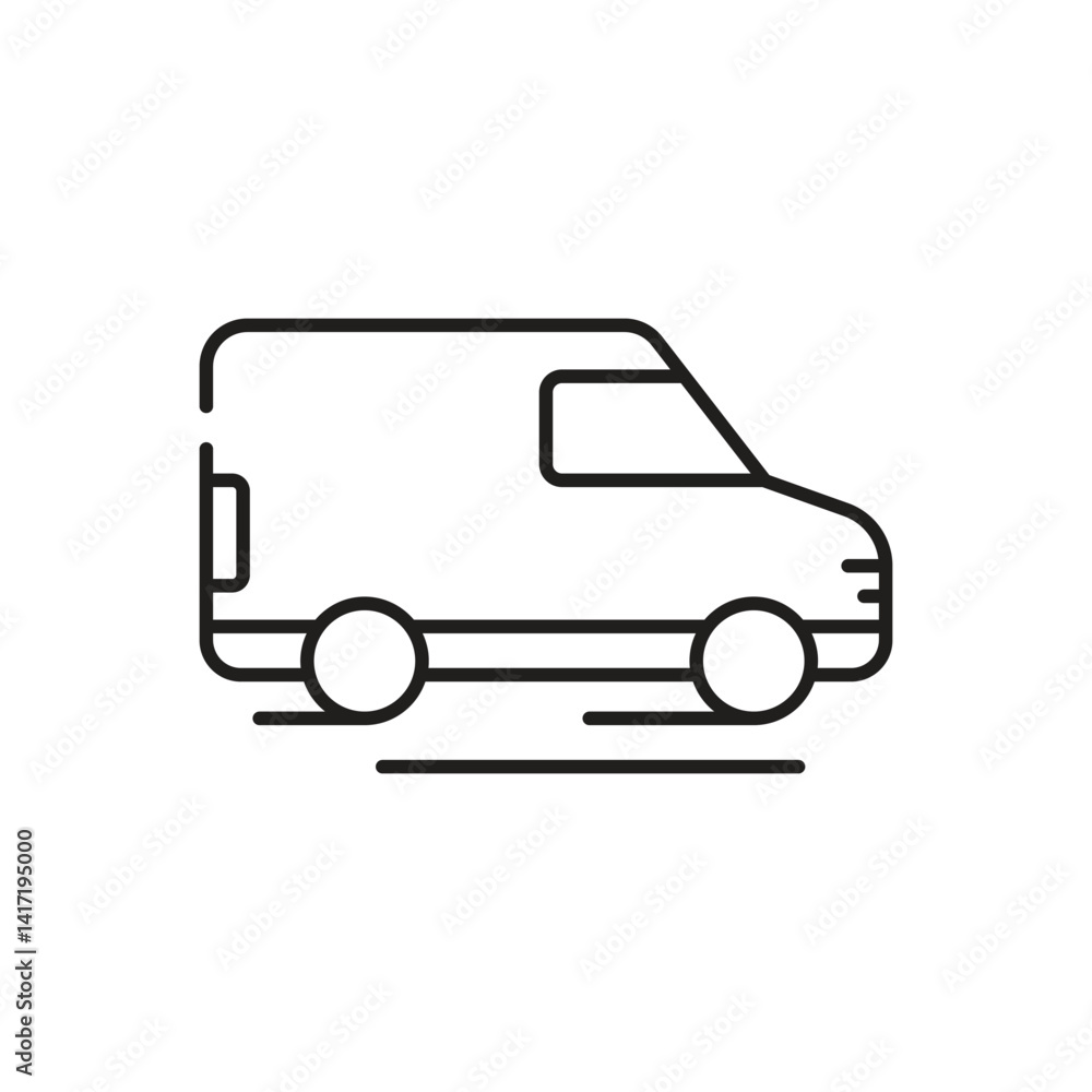 Delivery Van Vector icon Delivery Van Vector icon