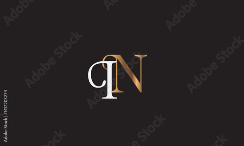IN, NI , I , N , Abstract Letters Logo Monogram