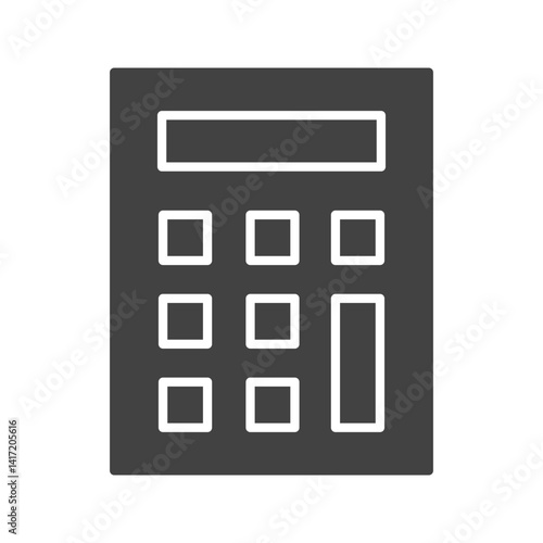Calculator icon vector image. Suitable for mobile apps, web apps and print media.