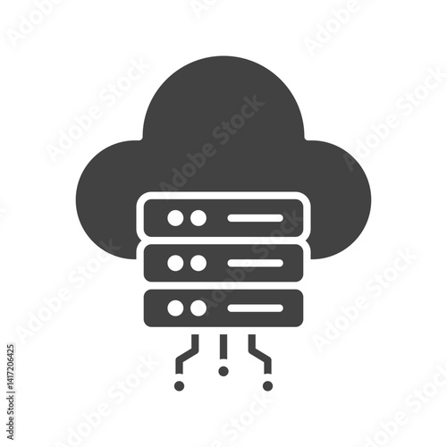 Cloud icon vector image. Suitable for mobile apps, web apps and print media.