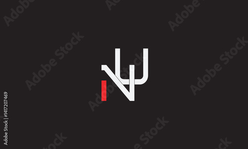 NU, UN , U , N , Abstract Letters Logo Monogram