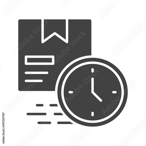 Delivery Time icon vector image. Suitable for mobile apps, web apps and print media.