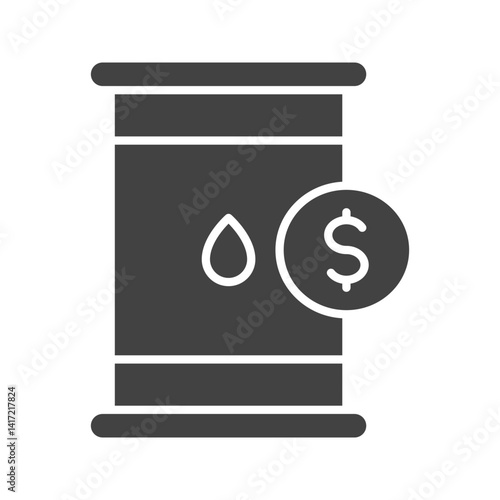 Oil Price icon vector image. Suitable for mobile apps, web apps and print media.