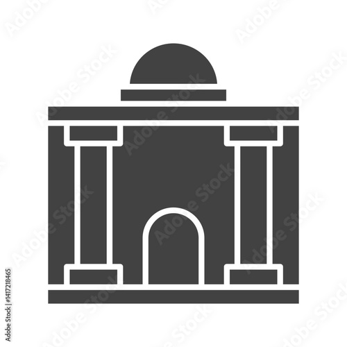 Parliament icon vector image. Suitable for mobile apps, web apps and print media.