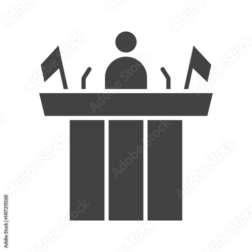 Prime Minister icon vector image. Suitable for mobile apps, web apps and print media.