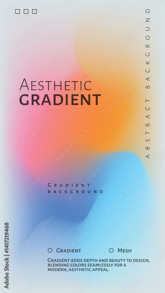 Aesthetic Gradient Effect with Abstract Gradient Background Aesthetic Gradient Effect with Abstract Gradient Background
