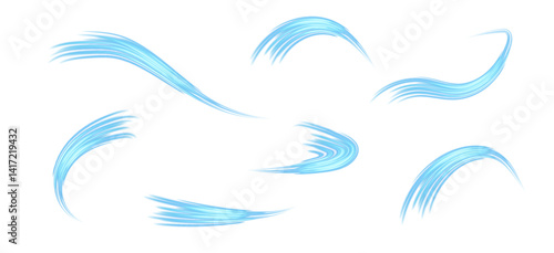 Wind Stream Effect Light Transparent Breeze Overlay for Fresh Air and Motion Effects