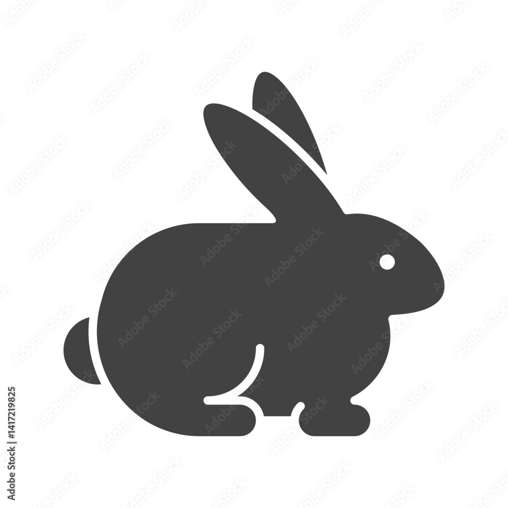 Obraz premium Rabbit icon vector image. Suitable for mobile apps, web apps and print media.