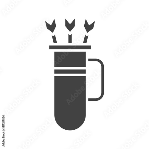 Quiver icon vector image. Suitable for mobile apps, web apps and print media.