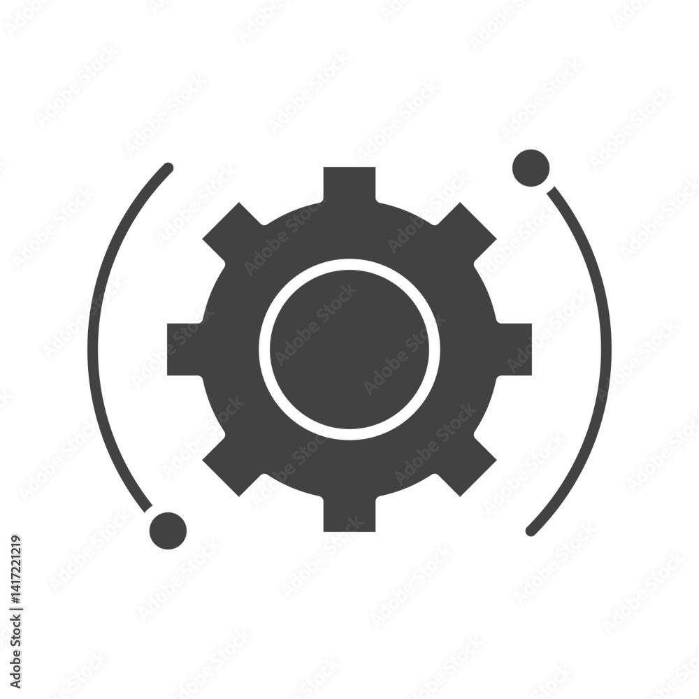 Settings icon vector image. Suitable for mobile apps, web apps and print media. Settings icon vector image. Suitable for mobile apps, web apps and print media.