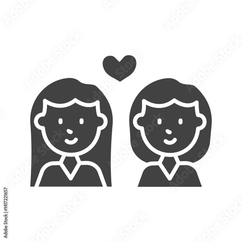 Sister icon vector image. Suitable for mobile apps, web apps and print media.