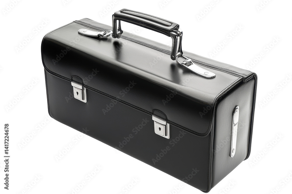 Shiny Black Toolbox isolated on PNG transparent background, cut out Shiny Black Toolbox isolated on PNG transparent background, cut out