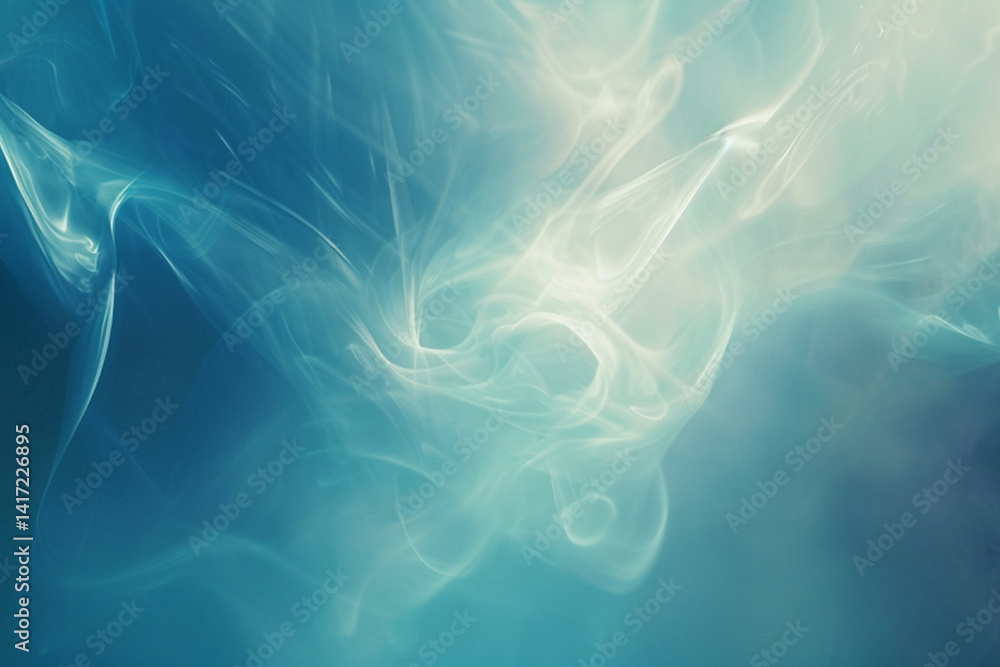 Fototapeta premium Abstract hazy blue texture background with diagonal light streaks and soft motion blur, perfect for design or digital wallpapers