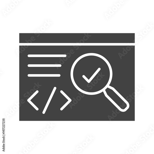 Testing icon vector image. Suitable for mobile apps, web apps and print media.