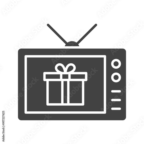 Tv Program icon vector image. Suitable for mobile apps, web apps and print media.