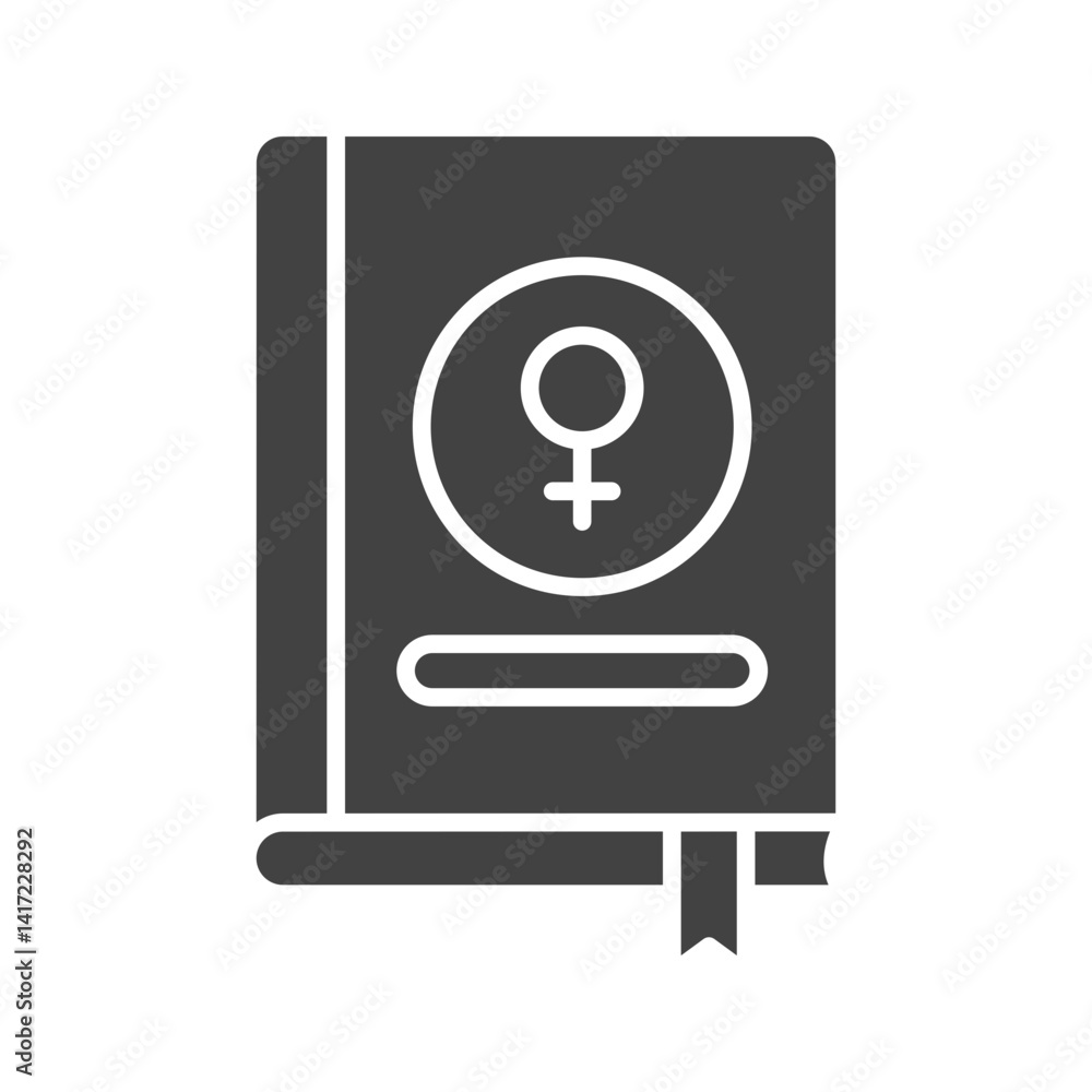 Women Rights Book icon vector image. Suitable for mobile apps, web apps and print media. Women Rights Book icon vector image. Suitable for mobile apps, web apps and print media.