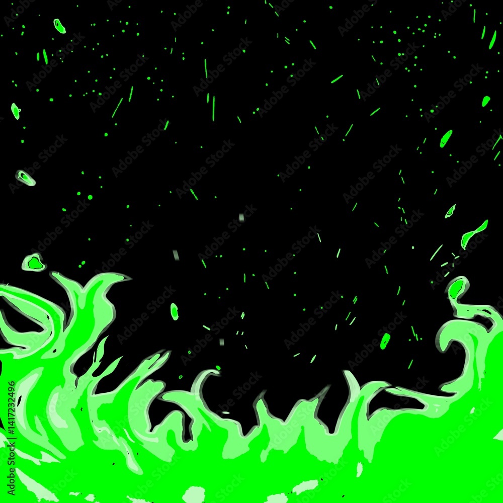 green paint splashes on black green paint splashes on black