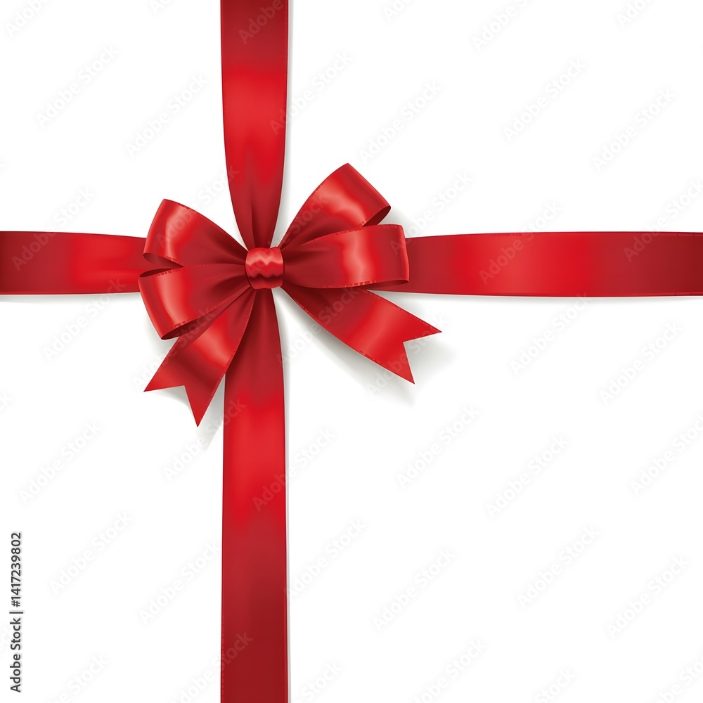 red bow on white background red bow on white background