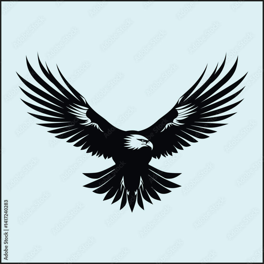 Obraz premium Eagle Silhouette, Bird 