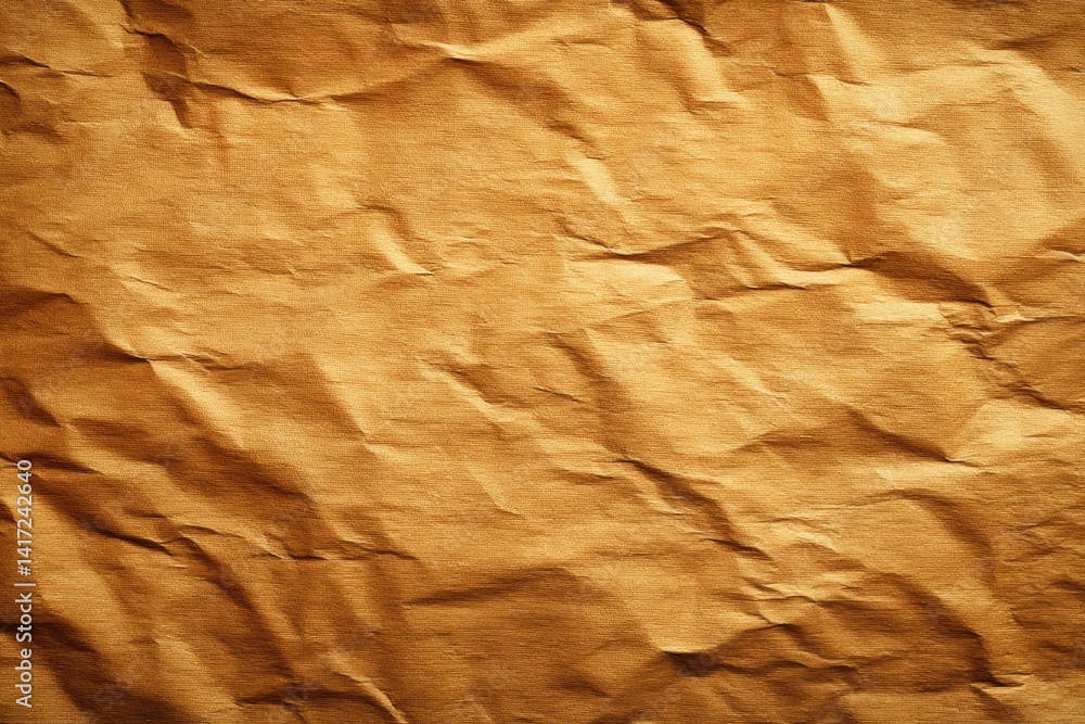 Crinkled light brown paper texture (2) Crinkled light brown paper texture (2)