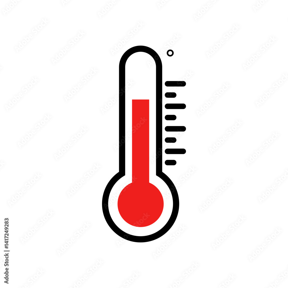 Thermometer vector icon Thermometer vector icon