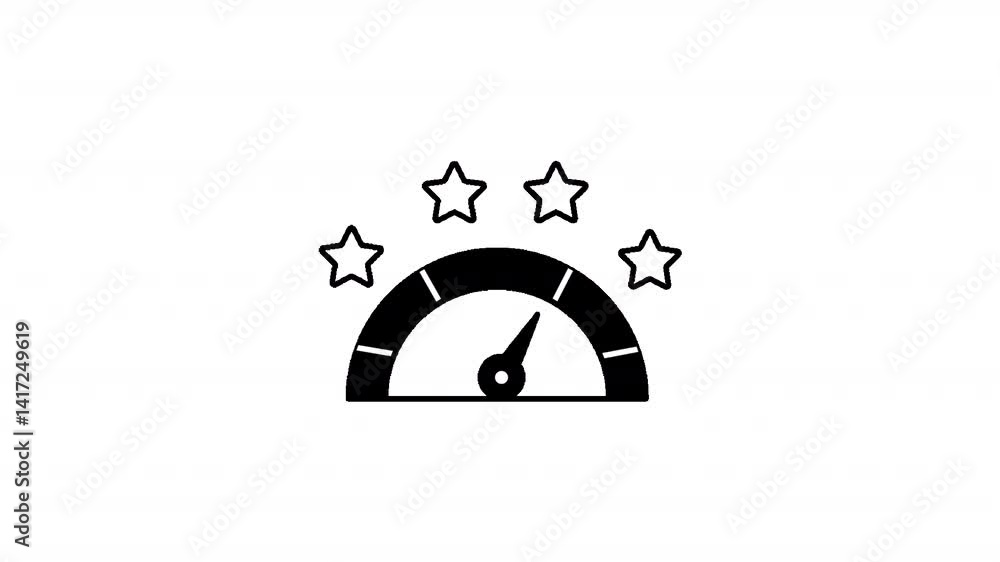 Customer Satisfaction Animation Icon Customer Satisfaction Animation Icon