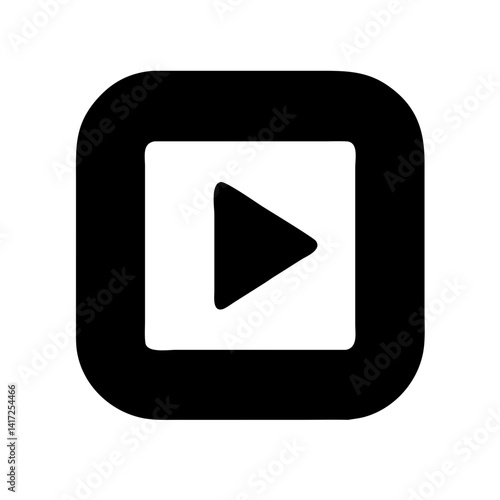 Play Button Icon Vector Illustration