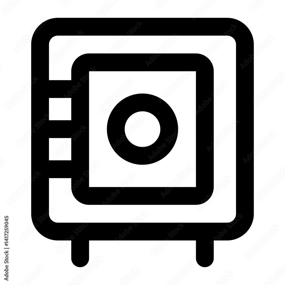 safe box icon for illustration safe box icon for illustration