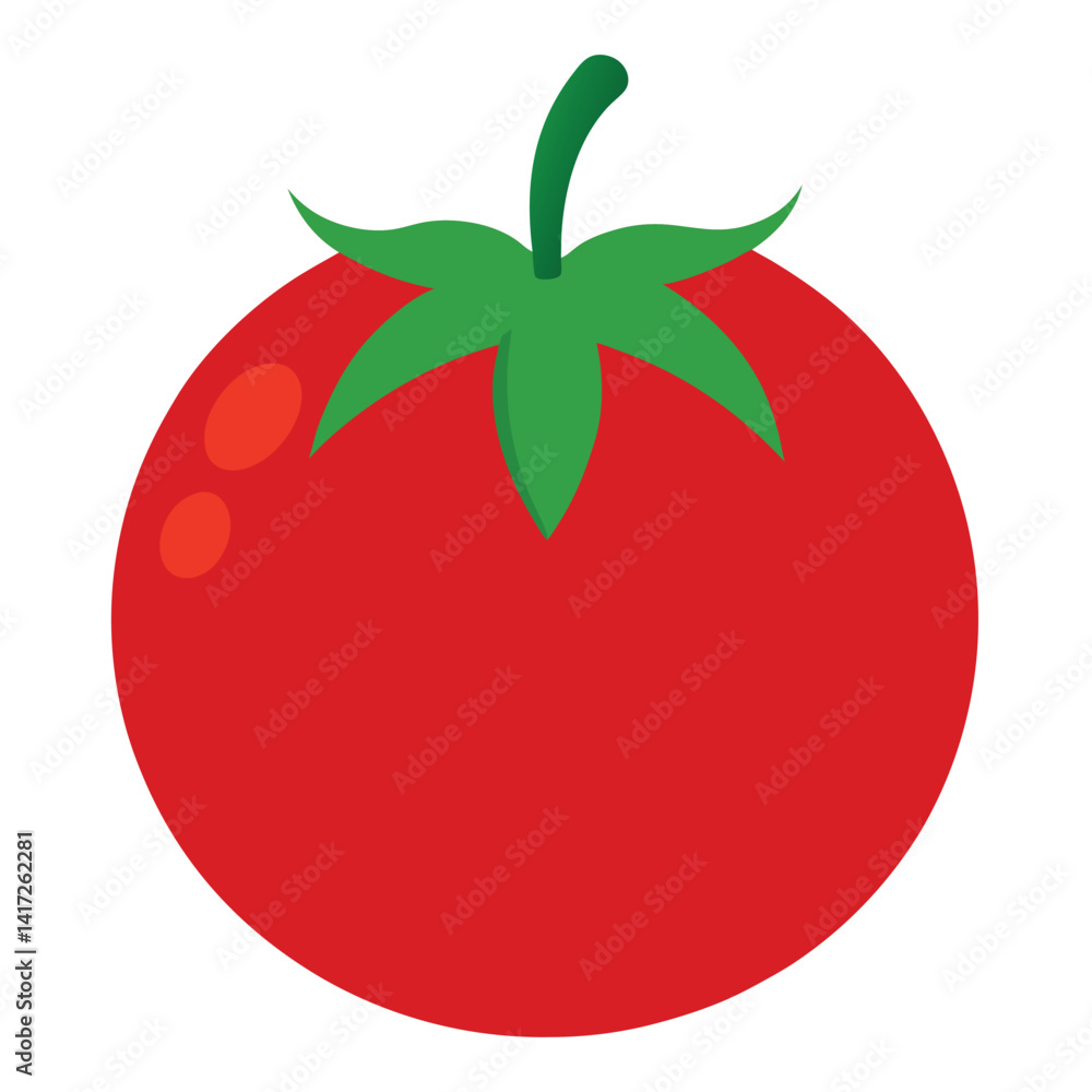 A single tomato isolated-on-a-white-background A single tomato isolated-on-a-white-background