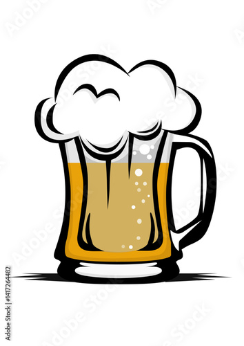 Illustration of a beer mug