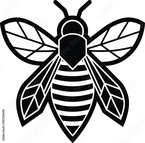Black and white vector insects with beetle wasp and shield bug in tattoo art style