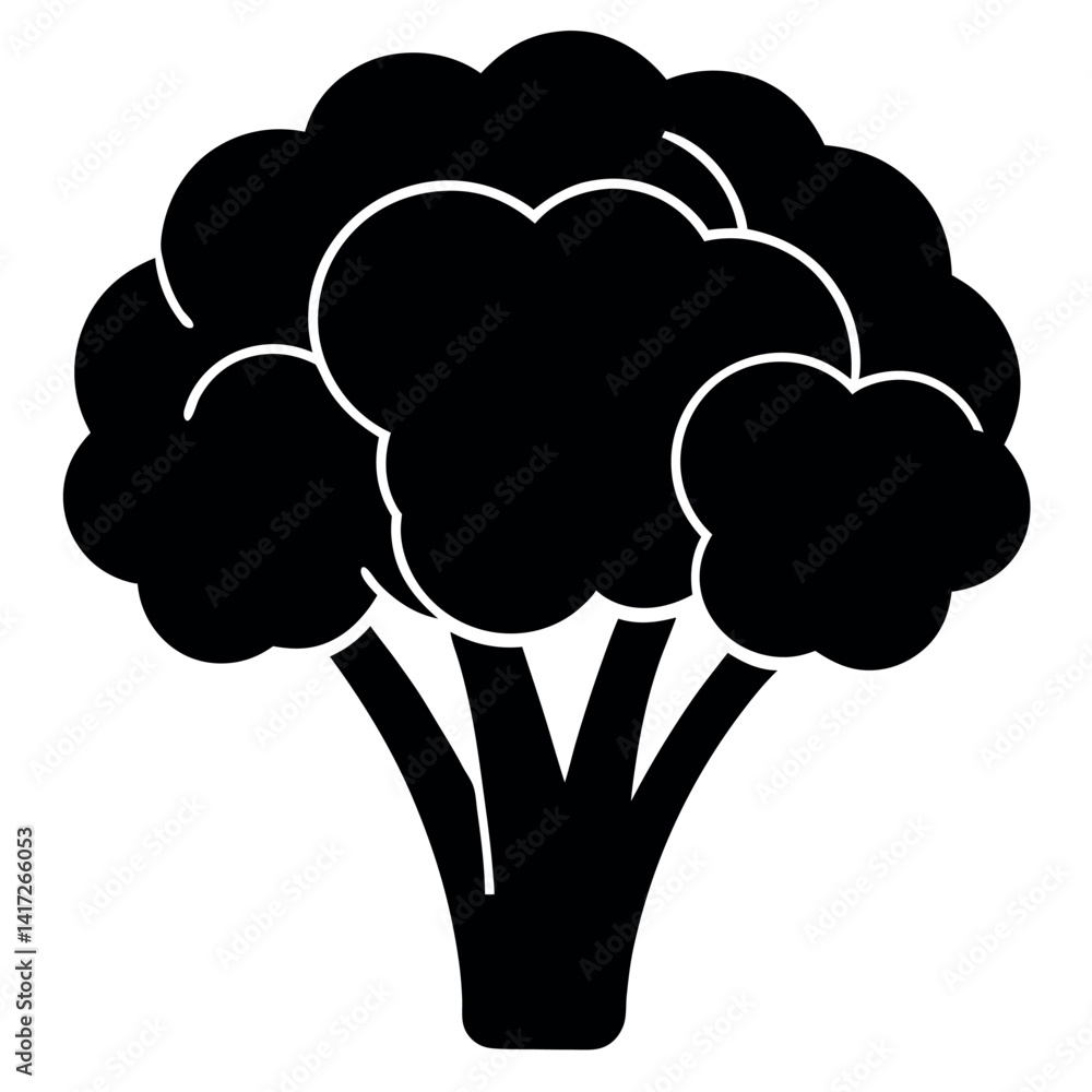 Broccoli fruit vector icon simple and clean icon Broccoli fruit vector icon simple and clean icon