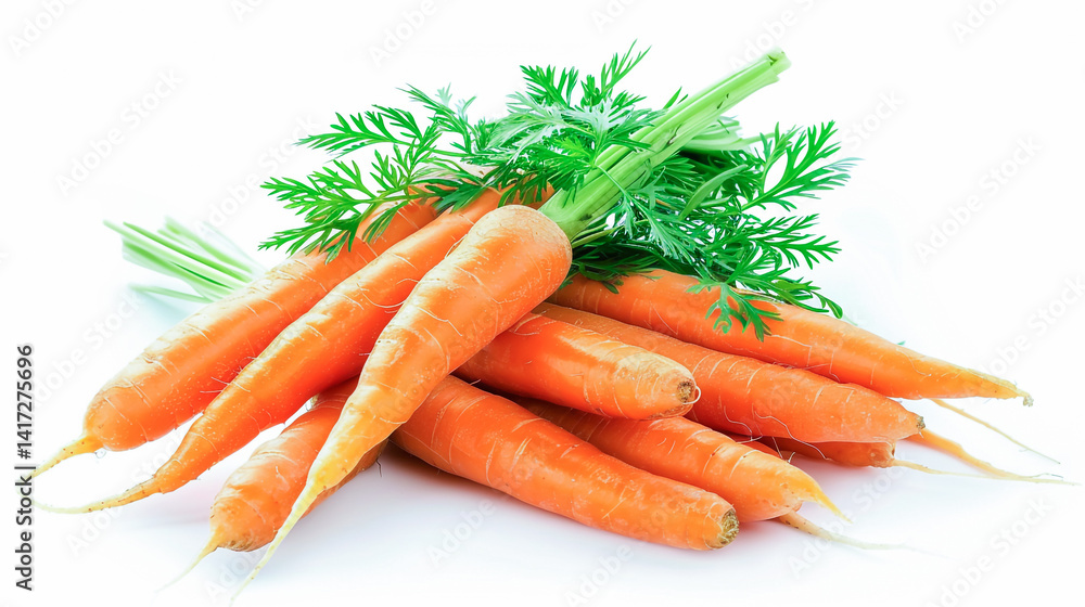 carrots on a white background carrots on a white background