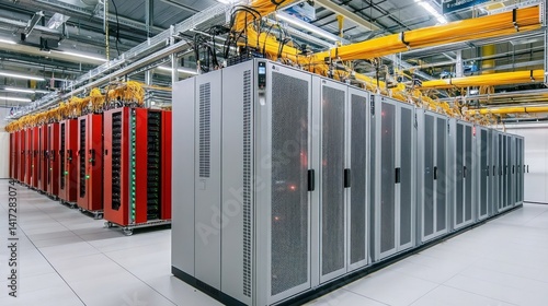 Server racks in a modern data center (16)