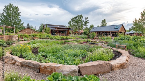 Serene Garden Landscape: A Picturesque Botanical Haven