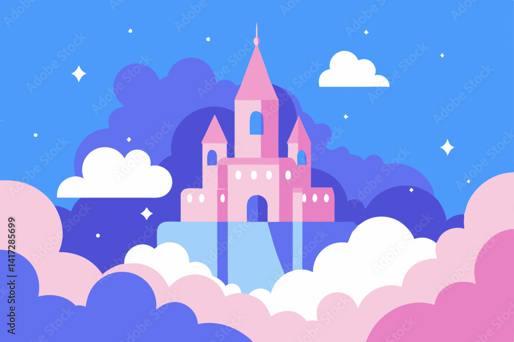 castle-in-the-clouds---surreal-anime-landscape castle-in-the-clouds---surreal-anime-landscape