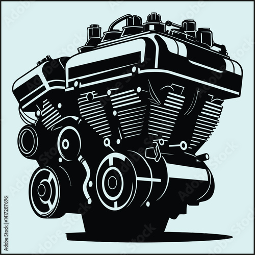 Engine Silhouette, Machine