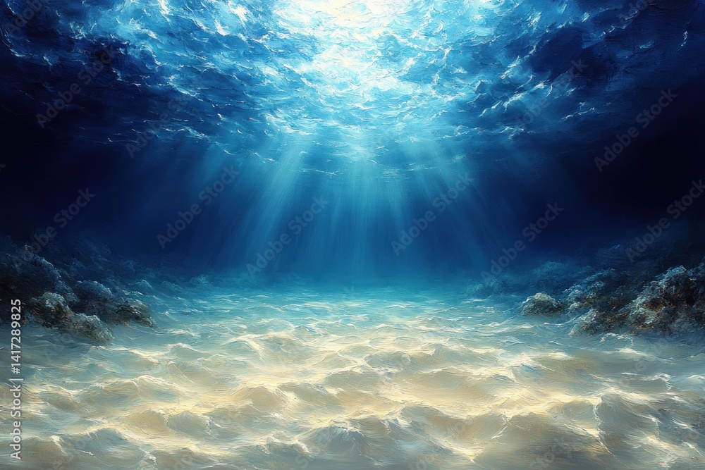 Fototapeta premium Underwater Sunlight