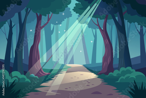 dreamy-path-in-anime-forest-with-light-rays