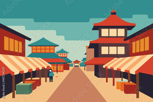 market-street-during-edo-period---anime-cultural