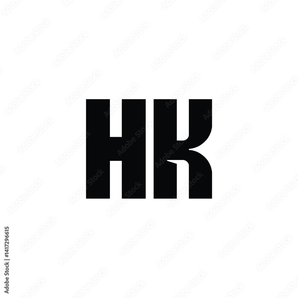 HK monogram logo design letter text name symbol monochrome logotype alphabet character simple logo HK monogram logo design letter text name symbol monochrome logotype alphabet character simple logo