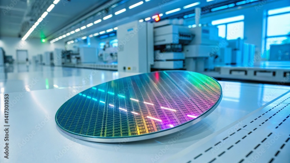 Fototapeta premium silicon wafer shape