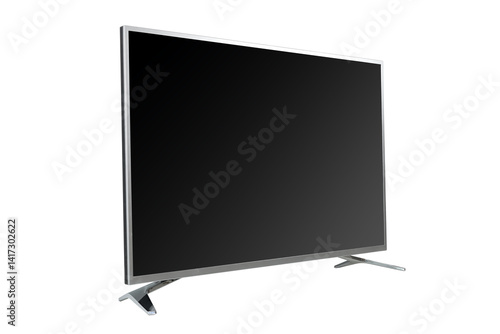 Big led tv isolated on white background