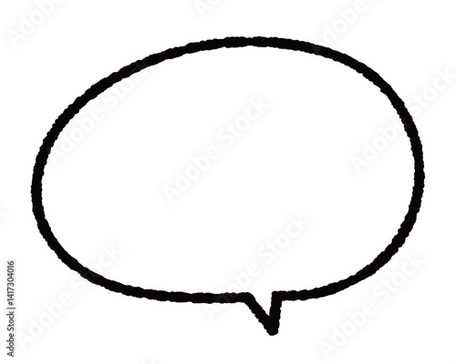 ベース手書きの丸フキダシ